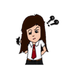 female ＆ Male students（個別スタンプ：17）