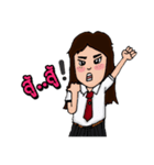 female ＆ Male students（個別スタンプ：19）