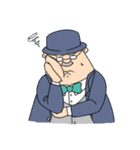 躍動する紳士（個別スタンプ：14）