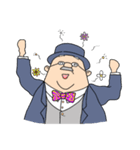 躍動する紳士（個別スタンプ：24）