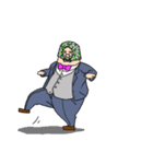 躍動する紳士（個別スタンプ：33）