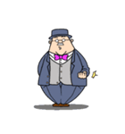 躍動する紳士（個別スタンプ：34）