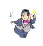 躍動する紳士（個別スタンプ：38）
