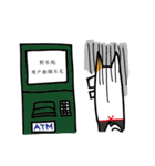 White Dog and his co worker（個別スタンプ：15）