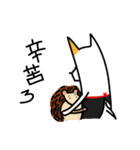 White Dog and his co worker（個別スタンプ：18）