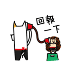White Dog and his co worker（個別スタンプ：19）