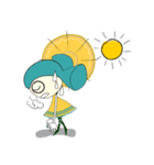 Happy Sunny Girl（個別スタンプ：24）