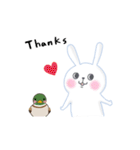 うさぎクンとカモさん（個別スタンプ：2）