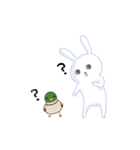 うさぎクンとカモさん（個別スタンプ：7）