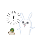 うさぎクンとカモさん（個別スタンプ：8）