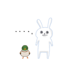 うさぎクンとカモさん（個別スタンプ：9）