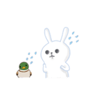 うさぎクンとカモさん（個別スタンプ：15）