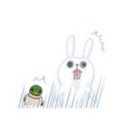 うさぎクンとカモさん（個別スタンプ：24）