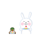 うさぎクンとカモさん（個別スタンプ：31）