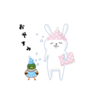 うさぎクンとカモさん（個別スタンプ：32）