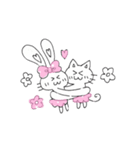 Pompon rabbit（個別スタンプ：4）