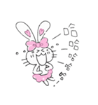 Pompon rabbit（個別スタンプ：7）