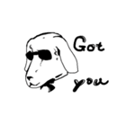 gangsta dogs with sunglasses（個別スタンプ：2）