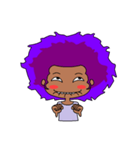 Afro girl emoji（個別スタンプ：2）