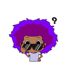 Afro girl emoji（個別スタンプ：12）