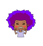 Afro girl emoji（個別スタンプ：22）