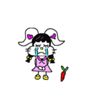 The lovely white rabbit（個別スタンプ：3）
