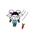 The lovely white rabbit（個別スタンプ：5）