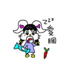 The lovely white rabbit（個別スタンプ：10）