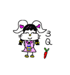 The lovely white rabbit（個別スタンプ：12）