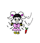 The lovely white rabbit（個別スタンプ：17）