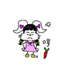 The lovely white rabbit（個別スタンプ：18）