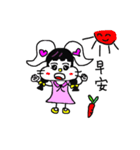 The lovely white rabbit（個別スタンプ：33）