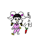 The lovely white rabbit（個別スタンプ：36）