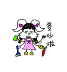 The lovely white rabbit（個別スタンプ：37）