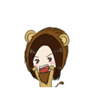 Girls with the Panda（個別スタンプ：3）