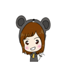 Girls with the Panda（個別スタンプ：6）