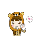 Girls with the Panda（個別スタンプ：11）