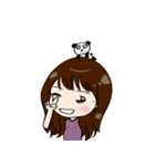 Girls with the Panda（個別スタンプ：26）