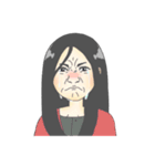 足がちにつかない女の子，ましろ。（個別スタンプ：1）