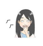 足がちにつかない女の子，ましろ。（個別スタンプ：6）
