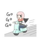足がちにつかない女の子，ましろ。（個別スタンプ：7）