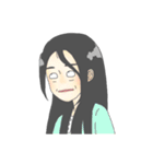 足がちにつかない女の子，ましろ。（個別スタンプ：9）