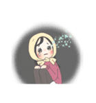 足がちにつかない女の子，ましろ。（個別スタンプ：11）