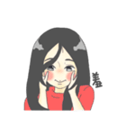 足がちにつかない女の子，ましろ。（個別スタンプ：15）
