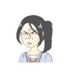足がちにつかない女の子，ましろ。（個別スタンプ：16）