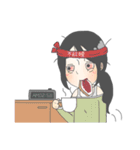 足がちにつかない女の子，ましろ。（個別スタンプ：22）