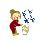 ねことあたし（個別スタンプ：5）