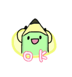 かわいいえんぴつくんとケシ子ちゃん（個別スタンプ：3）