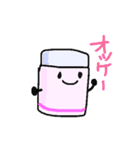 かわいいえんぴつくんとケシ子ちゃん（個別スタンプ：21）