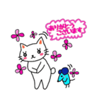 白猫のハク 4（個別スタンプ：2）